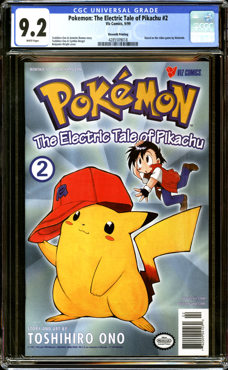 Pokemon: The Electric Tale of Pikachu #2 CGC 9.2 (1999) Rare 11th