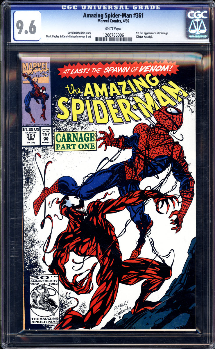 アメコミ Amazing spider man 361 CGC Carnage Amazing Spider-Man #361 CGC 9.6 1st Full appearance of Carnage