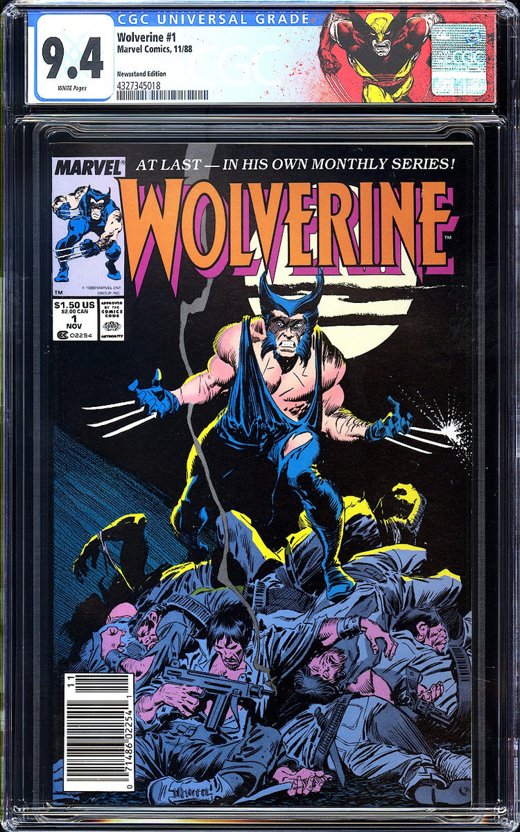 Wolverine #1 CGC 9.4 (1988) 1st Appearance of Patch! NEWSSTAND