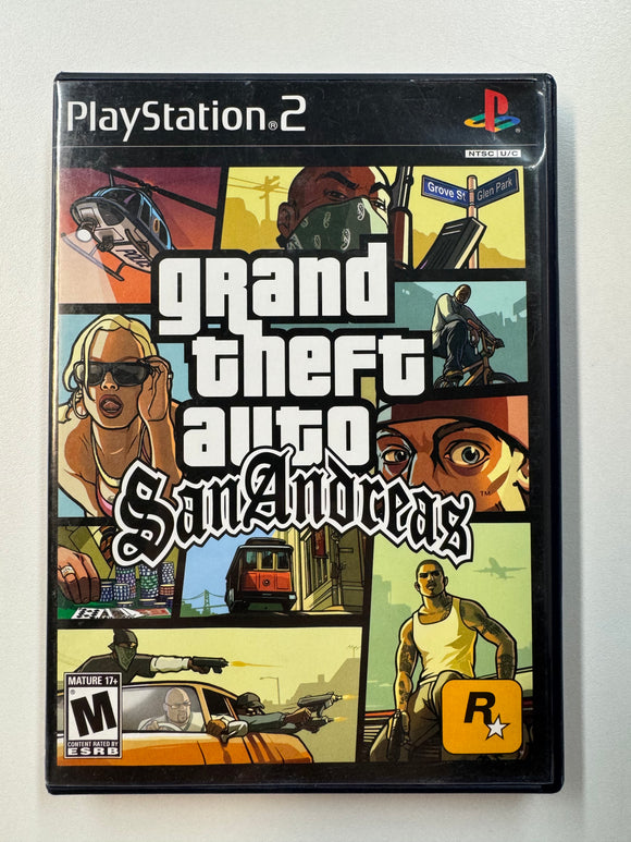 Grand Theft Auto San Andreas 2004 Playstation 2 PS2 Complete in Box CIB