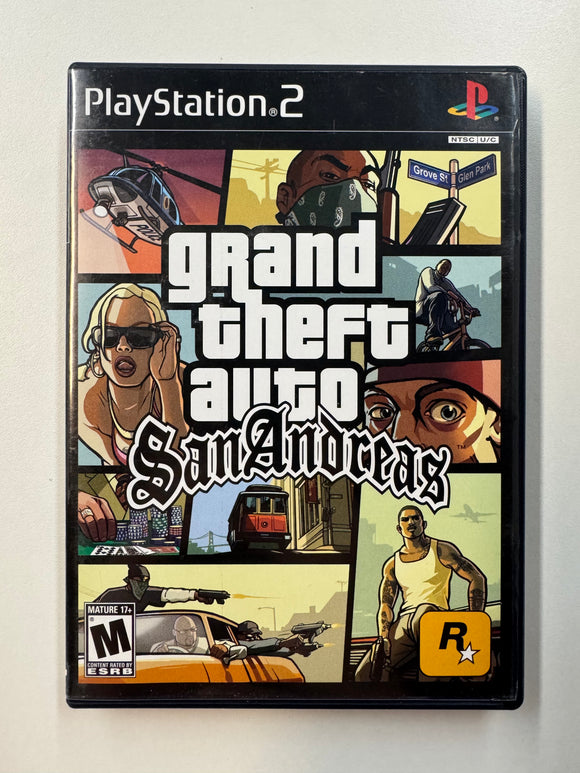 Grand Theft Auto San Andreas 2004 Playstation 2 PS2 Complete in Box CIB