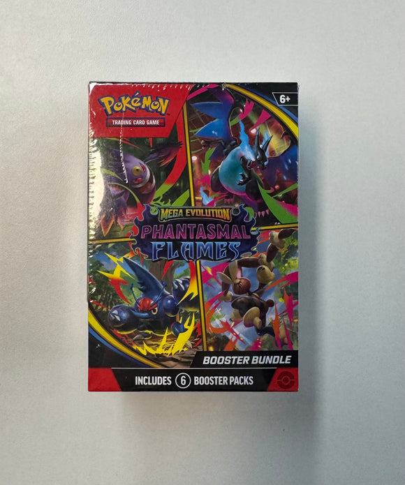 Mega Evolution Phantasmal Flames 2025 Booster Bundle SEALED 6 Packs