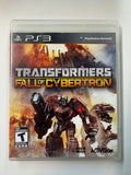 Transformers Fall of Cybertron 2012 Playstation 3 PS3 CIB Complete in Box