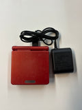 Nintendo Gameboy Advance SP Flame Red AGS-001 Tested & Working