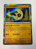Pokemon TCG Lunatone 004 Mega Evolution Black Star Promo Holo