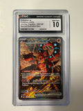 Pokemon TCG Volcanion EX 182/159 Journey Together SIR CGC 10 MINT