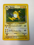 Pokemon TCG Raichu 14/102 Holo Foil Base Set Unlimited