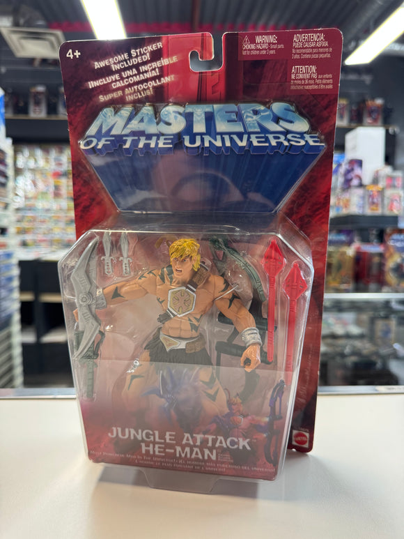 2002 Mattel Masters of the Universe Jungle Attack He-Man SEALED NIP