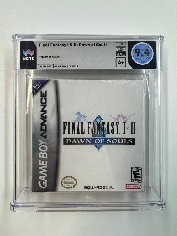 Final Fantasy I & II: Dawn of Souls GBA 2004 WATA 9.4 SEALED - A+ Seal