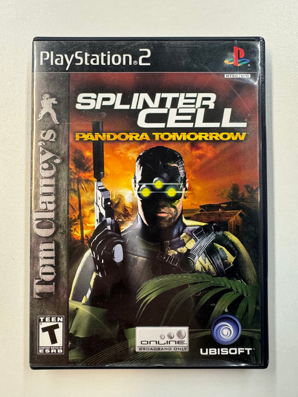 Splinter Cell Pandora Tomorrow 2004 Playstation 2 PS2 CIB Complete in Box