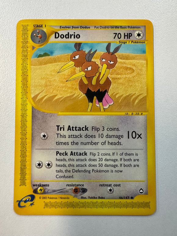 Pokémon TCG Dodrio Aquapolis Non-Holo 2002 46/147 NM