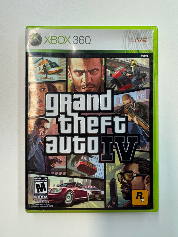 Grand Theft Auto IV 2008 Microsoft XBOX 360 CIB Complete In Box