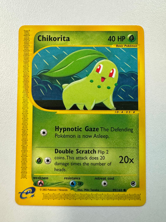 Pokémon TCG Chikorita Expedition Non-Holo 2002 99/165 MINT