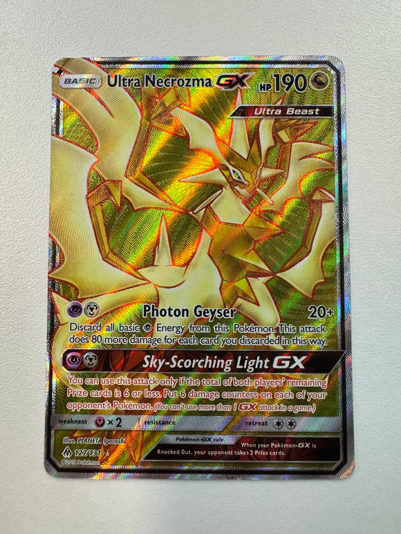Pokemon TCG Ultra Necrozma GX 127/131 SM Forbidden Light 2018 Ultra Rare