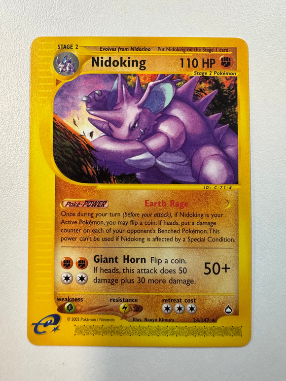 Pokémon TCG Nidoking Aquapolis 2002 Non-Holo 24/147