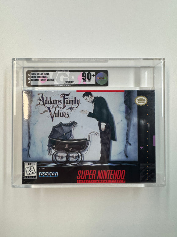 Addams Family Values Nintendo SNES 1996 VGA 90+ SEALED NM+/MT