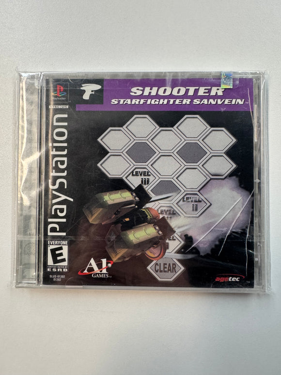 Shooter Starfighter Sanvein 2000 Playstation PS1 Sealed