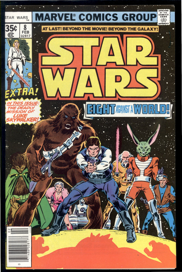 Star Wars #8 Marvel 1977 (VF/NM) 1st Appearance of Jaxxon!