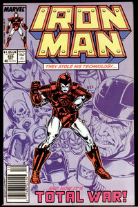 Iron Man #225 Marvel 1987 (NM-) 1st Armor Wars! NEWSSTAND!