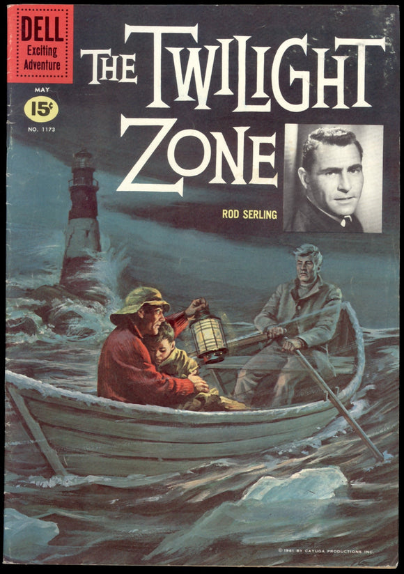 The Twilight Zone #1173 Dell 1961 (FN+) RARE Back Cover Variant!