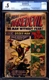 Daredevil #1 CGC .5 (1964) Origin & 1st App of Daredevil! No Back Cover