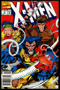 X-Men #4 Marvel 1991 (VF-) 1st Appearance of Omega Red! NEWSSTAND!