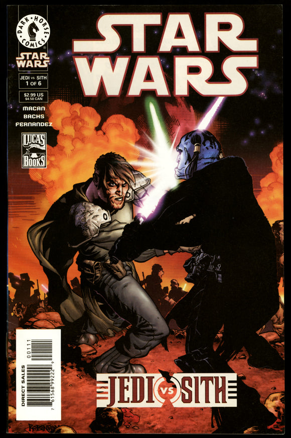 Star Wars Jedi vs. Sith #1 Dark Horse 2001 (VF+) 1st App of Darth Bane!