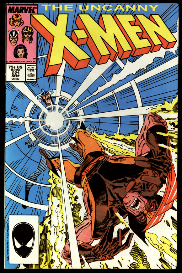 Uncanny X-Men #221 Marvel 1987 (VF-) 1st App of Mister Sinister!