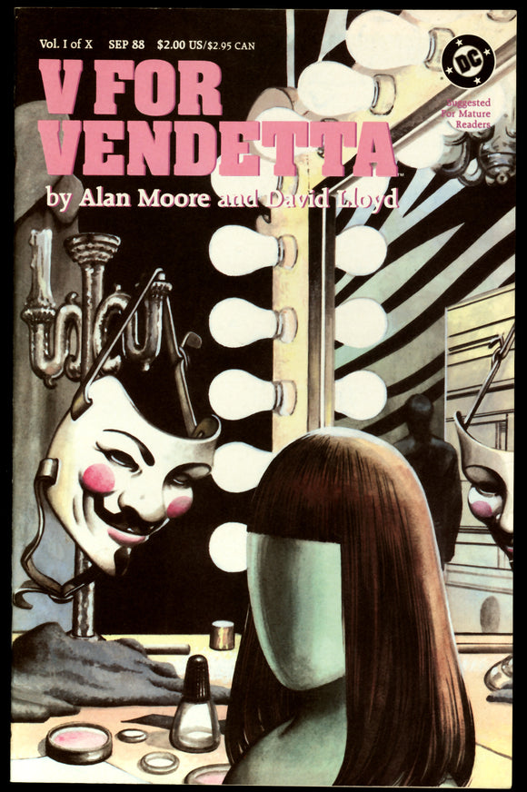 V For Vendetta #1 DC 1988 (VF/NM) Alan Moore! Wraparound Cover