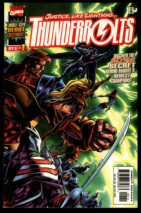 Thunderbolts #1 Marvel 1997 (NM) 1st Solo Series! 1st Cameo App of Jolt!