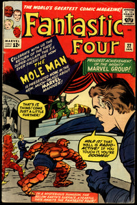 Fantastic Four #22 Marvel 1963 (VG+) 2nd Appearance of Mole Man!