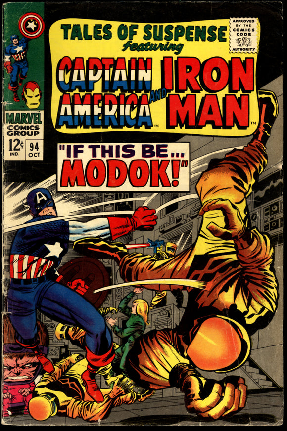 Tales of Suspense #94 Marvel 1967 (VG+) 1st Appearance Modok!