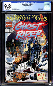 Ghost Rider Vol. 2 #31 CGC 9.8 (1992) 1st Full Midnight Sons Appearance!