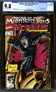 Morbius: The Living Vampire #1 CGC 9.8 (1992) 1st Solo Midnight Sons!