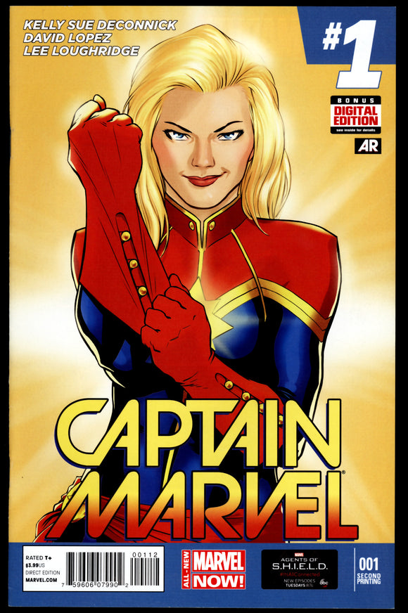 Captain Marvel #1 Marvel Comics 2014 (NM) Rare 2nd Printing!