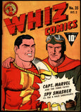 Whiz Comics Vol. 6 #35 Fawcett 1942 HIGH GRADE! Spy Smasher Capt. Marvel!