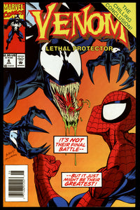 Venom Lethal Protector #6 Marvel 1993 (VF/NM) Last Issue! NEWSSTAND!