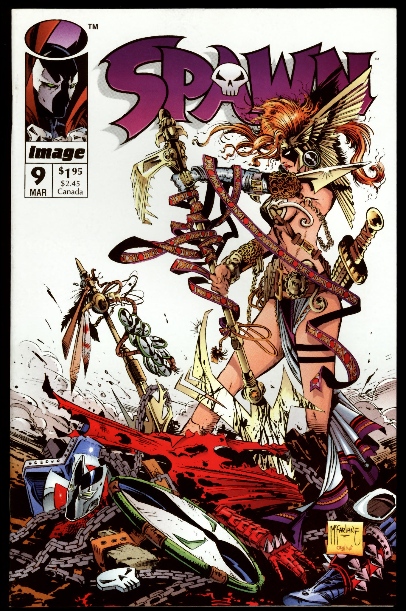 Spawn Ultimate Spawn #9 Image 1993 (NM) 1st Appearance of Angela & Medieval Spawn ...