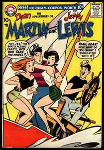 Adventures of Dean Martin & Jerry Lewis #40 DC 1957 VF+ Good Girl Cover!