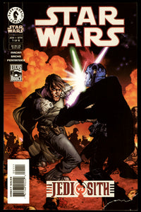 Star Wars Jedi vs Sith #1 Darkhorse 2001 (VG-) 1st Darth Bane! Cover Torn