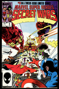 Marvel Super Heroes Secret Wars #9 (NM-) Classic Galactus Battle Cover!