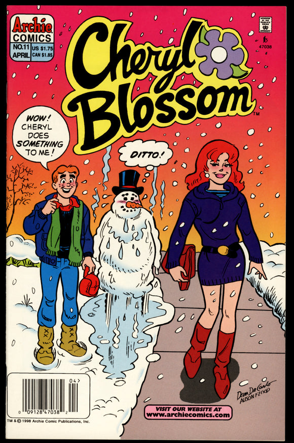 Cheryl Blossom #11 Archie 1998 (NM-) DeCarlo GGA Cover! NEWSSTAND!