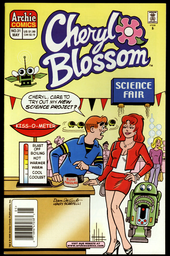 Cheryl Blossom #31 Archie 2000 (NM-) DeCarlo GGA Cover! NEWSSTAND!