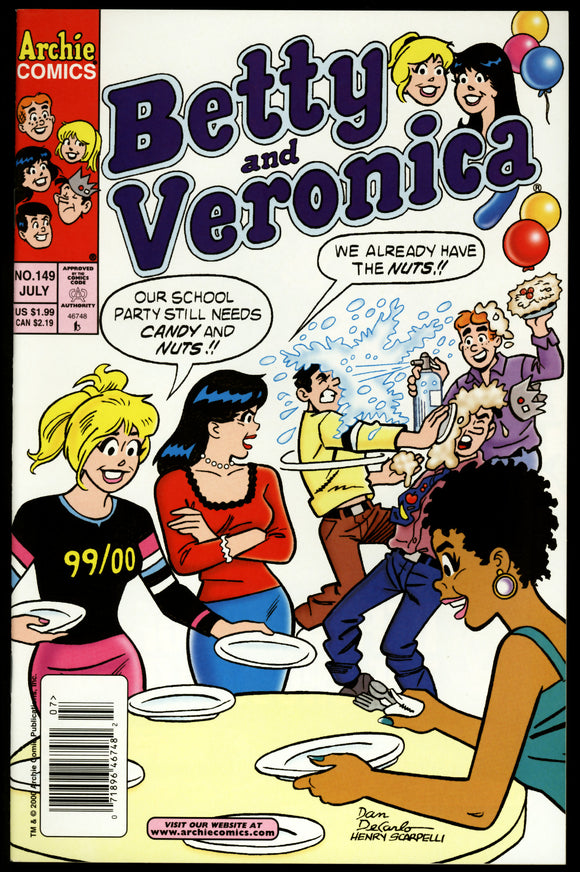 Betty & Veronica #149 Archie 2000 (NM) DeCarlo Cover! NEWSSTAND!