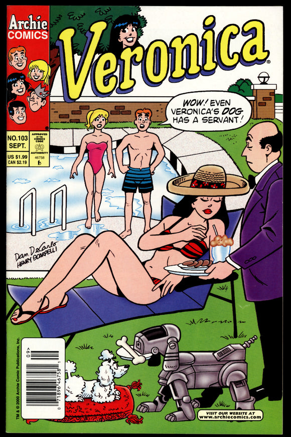 Veronica #103 Archie 2000 (VF/NM) Good Girl Art! NEWSSTAND!