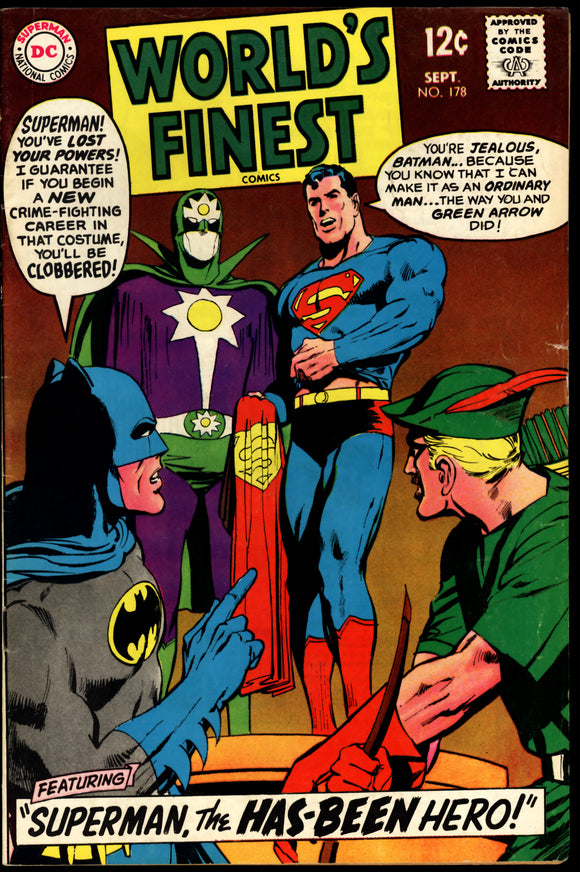 World's Finest Comics #178 1968 (FN) 1st Super Nova! Neal Adams!
