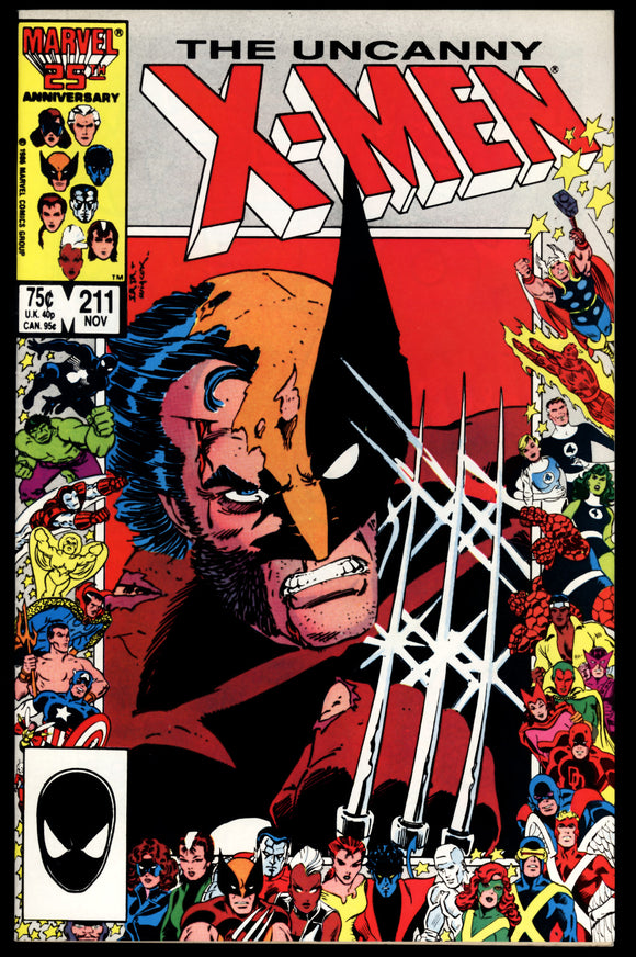 Uncanny X-Men #211 Marvel 1986 (NM-) 1st Full App. of the Marauders!