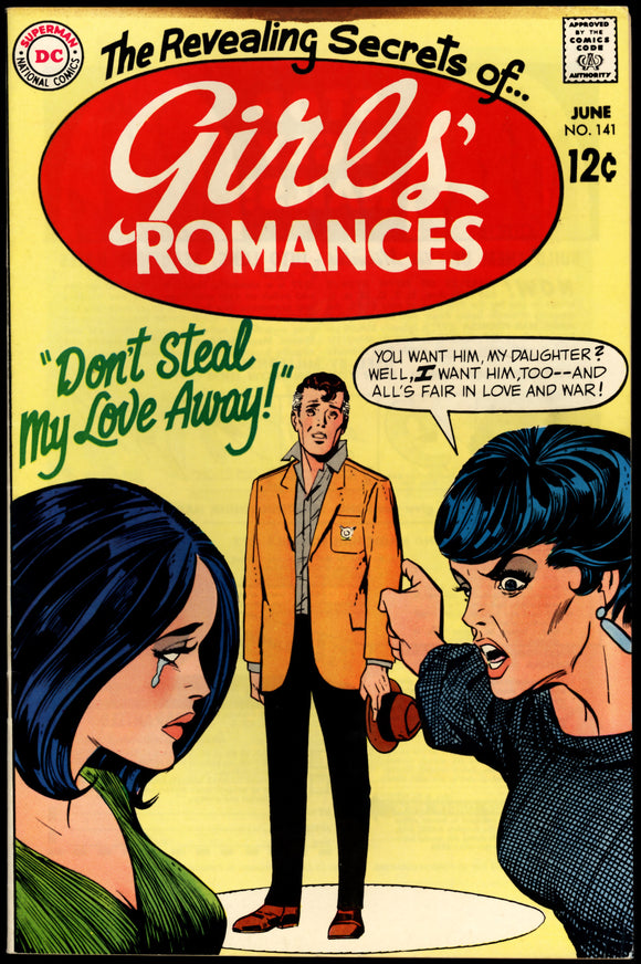 Girls' Romance #141 VF+ HIGH GRADE DC Romance cover!