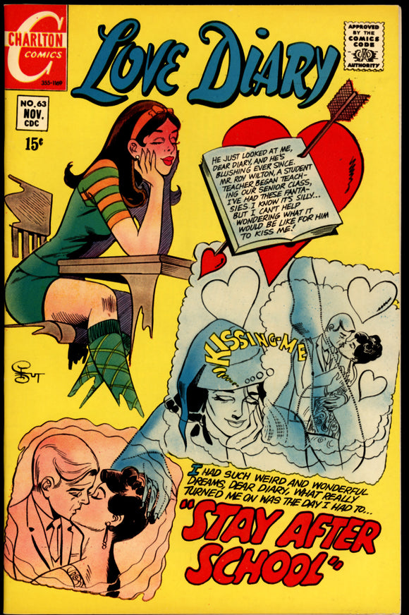 Love Diary #63 NM 1969 SCARCE HIGH GRADE Romance & Valentines Cvr!