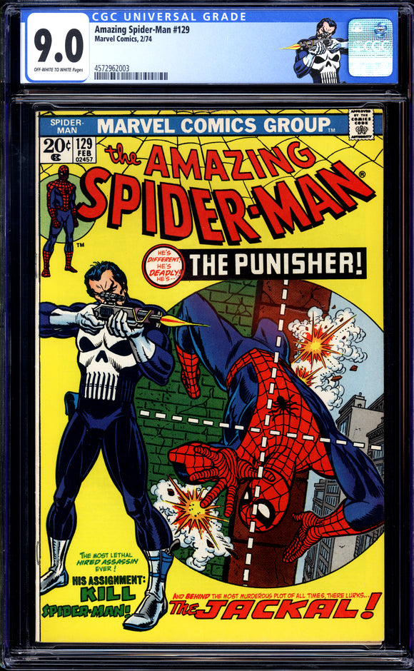 Amazing Spider-Man #129 CGC 9.0 (1974) 1st App. of the Punisher!